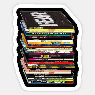 Punk Music CD/Vinyl Stack Sticker